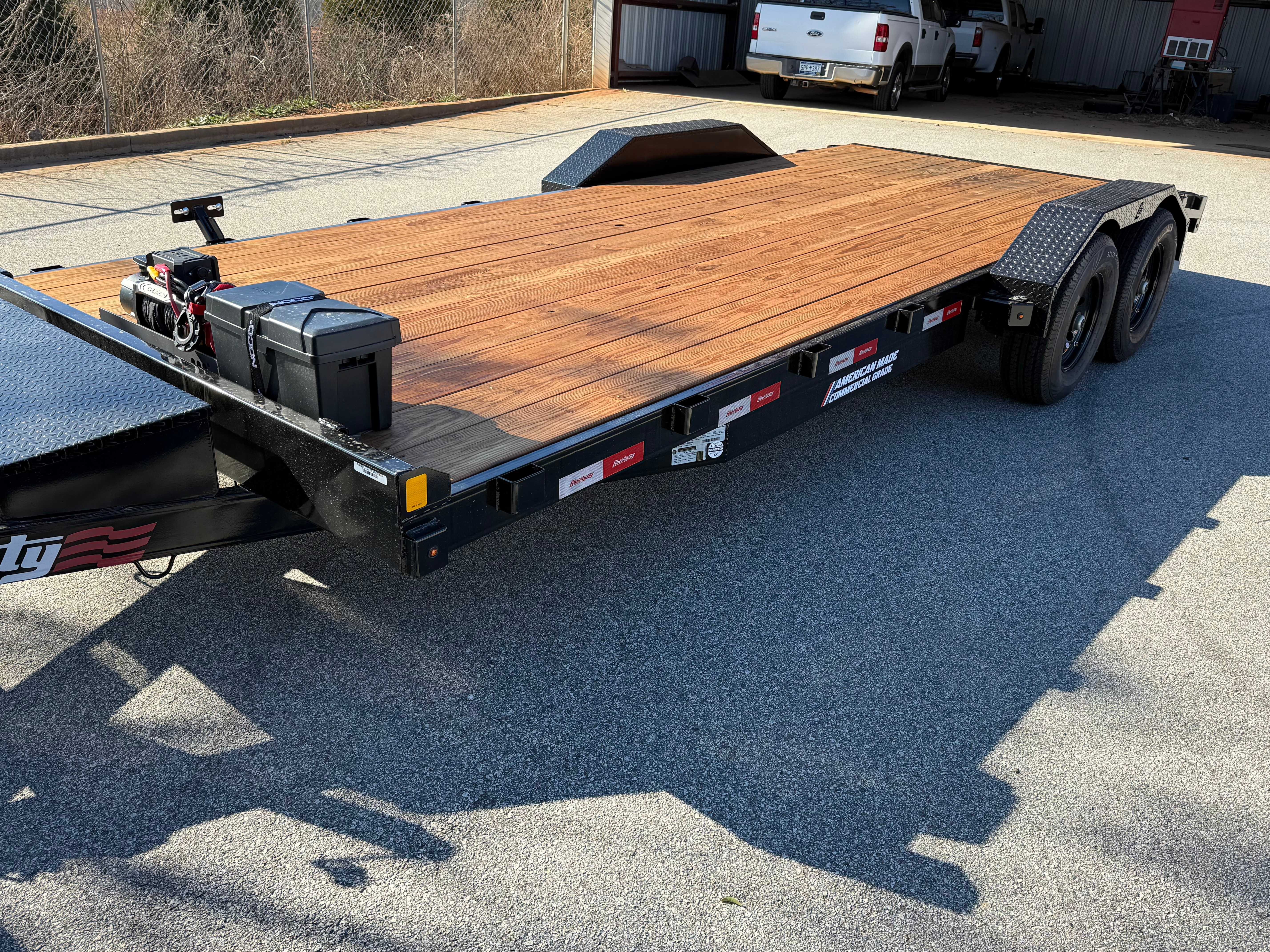 20ft Liberty car hauler equipment trailer ready for rent in Simpsonville, South Carolina